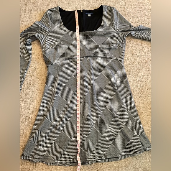 🖤🤍 NWT Tommy Hilfiger Diamond Checked Dress Black White Long Sleeve Dress 16/XL - Picture 11 of 12